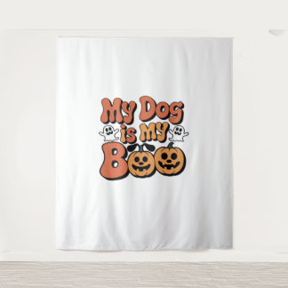 Mijn hond is mijn boek, leraar, grappige hondenlie wandkleed