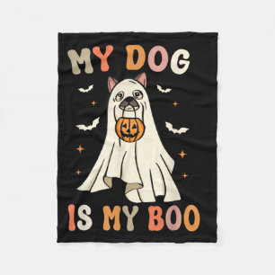 Mijn hond is mijn Boo Halloween spookhond griezeli Fleece Deken