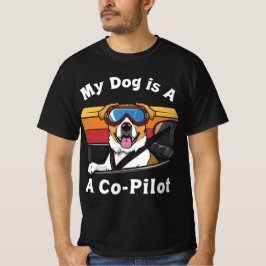 Mijn hond is mijn co-piloot | Grappige hond & auto T-shirt