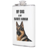 Mijn Hond Is Mijn Favoriete Mens Heupfles (Links)