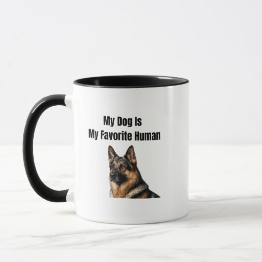 Mijn hond is mijn favoriete mens mok (Links)