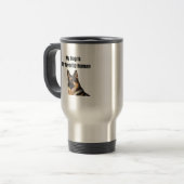 Mijn Hond Is Mijn Favoriete Mens Reisbeker (Voorkant links)