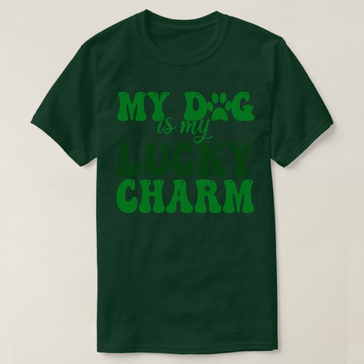 Mijn hond is mijn geluksbrenger 1 t-shirt (Design voorkant)