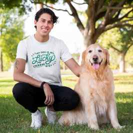 Mijn hond is mijn geluksbrenger St. Patrick's Day- T-shirt