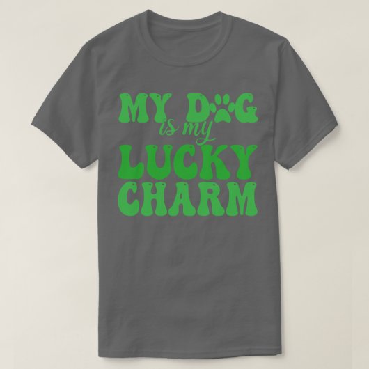 mijn hond is mijn gelukscharme t-shirt (Design voorkant)