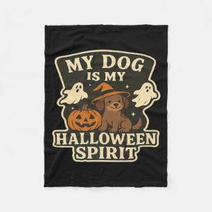 Mijn hond is mijn Halloween-geest _ Grappige honde Fleece Deken