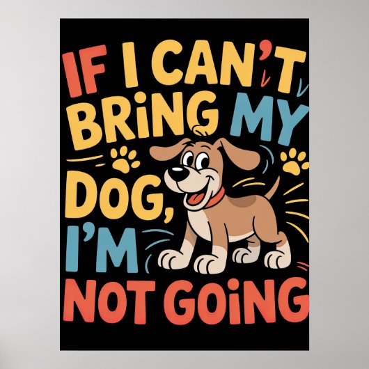 Mijn hond is mijn reisregel poster (Voorkant)
