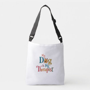 Mijn hond is mijn therapeut Grappige Pet Lover C Crossbody Tas