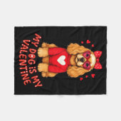Mijn hond is mijn Valentijn Amerikaanse Er Spaniel Fleece Deken (Voorkant (Horizontaal))