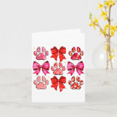 Mijn hond is mijn Valentijn Coquette Strik Hond Po Kaart (Gele Bloem)