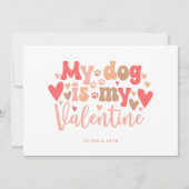 Mijn hond is mijn Valentijn Feestdagenkaart (Voorkant)