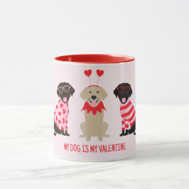Mijn hond is mijn Valentijn Labrador Retriever Hon Mok