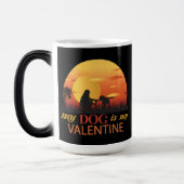 Mijn hond is mijn Valentijn Magische Mok (Links)