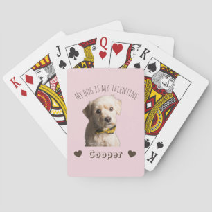 Mijn hond is mijn Valentijn – Persoonlijke huisdie Pokerkaarten