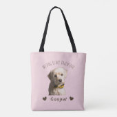 Mijn hond is mijn Valentijn – Persoonlijke huisdie Tote Bag (Achterkant)