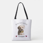 Mijn hond is mijn Valentijn – Persoonlijke huisdie Tote Bag (Achterkant)