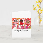 Mijn hond is mijn Valentijn Schattige Dachshond Ho Kaart (Gele Bloem)