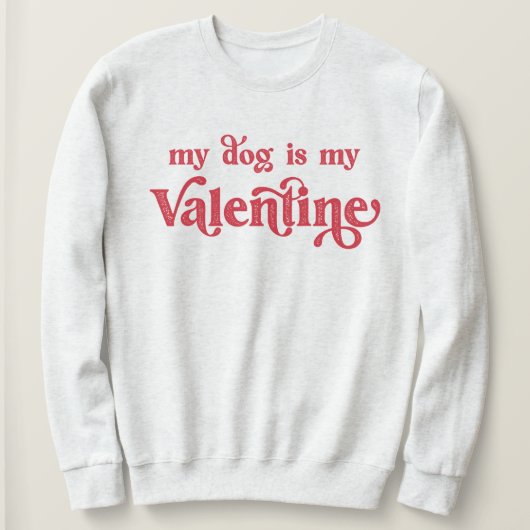 Mijn hond is mijn Valentijn T-shirt (Design voorkant)