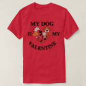 Mijn hond is mijn Valentijn T-shirt (Design voorkant)
