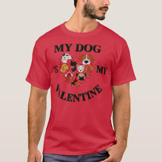 Mijn hond is mijn Valentijn T-shirt
