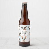 Mijn hond is mijn Valentijn | Twee foto's van hond Bier Etiket (Voorkant)