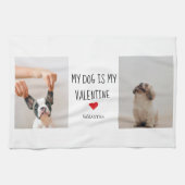 Mijn hond is mijn Valentijn | Twee foto's van hond Theedoek (Horizontaal)