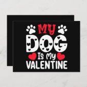 Mijn hond is mijn Valentijnsdag grappige huisdiere Briefkaart (Voorkant / Achterkant)
