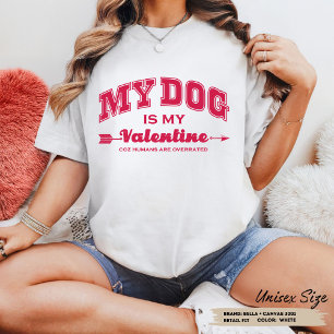 Mijn hond is mijn Valentijnsdag hondenliefhebber s Tri-Blend Shirt