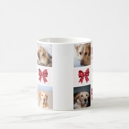 Mijn hond is mijn Valentijnse boog 4 foto's Koffiemok (Center)