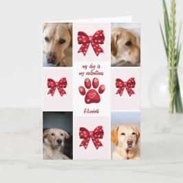 Mijn hond is mijn Valentijnspijl 4 foto's Kaart