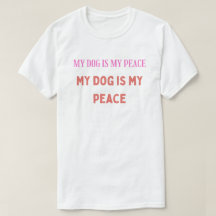 Mijn hond is mijn vrede – Minimalistische typograf