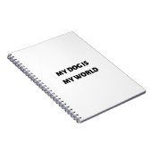 Mijn hond is mijn wereld notitieboek (Rechterzijde)
