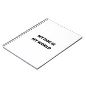 Mijn hond is mijn wereld notitieboek (Linkerzijde)