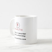 Mijn hond is slimmer dan mijn advocaat koffie mok (Voorkant links)