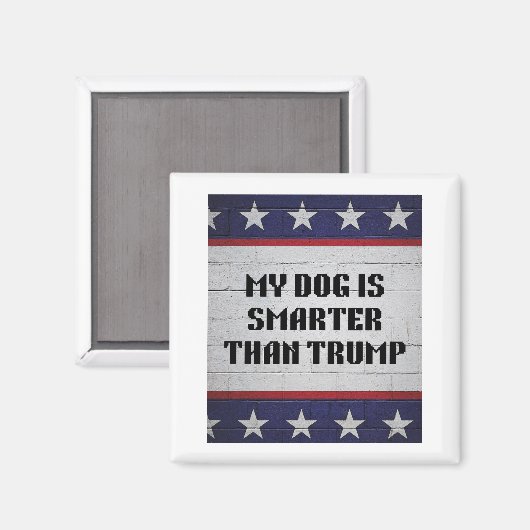 Mijn hond is slimmer dan Trump Magneet (Voorkant / Achterkant)