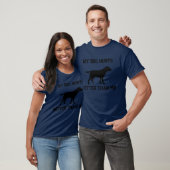 Mijn hond jaagt beter dan mijn T-shirt (Unisex)