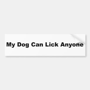 Mijn hond kan iedereen vinden bumpersticker