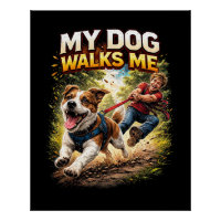 Mijn hond laat mij wandelen