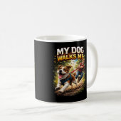 Mijn hond loopt mij uit koffiemok (Voorkant rechts)