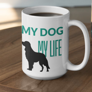 Mijn hond mijn broer met een hond in een schaduw koffiemok