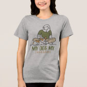 Mijn Hond Mijn Therapeut Tri-Blend Shirt (Voorkant)