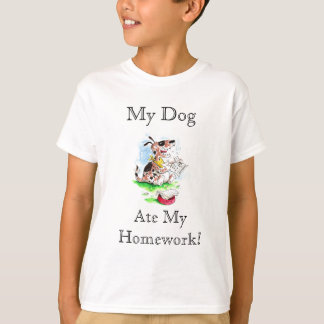Mijn hond, mijn thuiswerk T Shirt