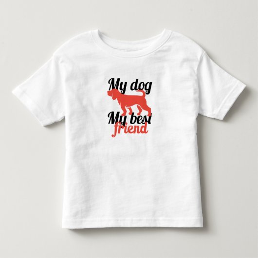Mijn hond, mijn vriend kinder shirts (Voorkant)