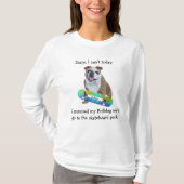 Mijn hond naar SkateBoard Park T-Shirt (Voorkant)
