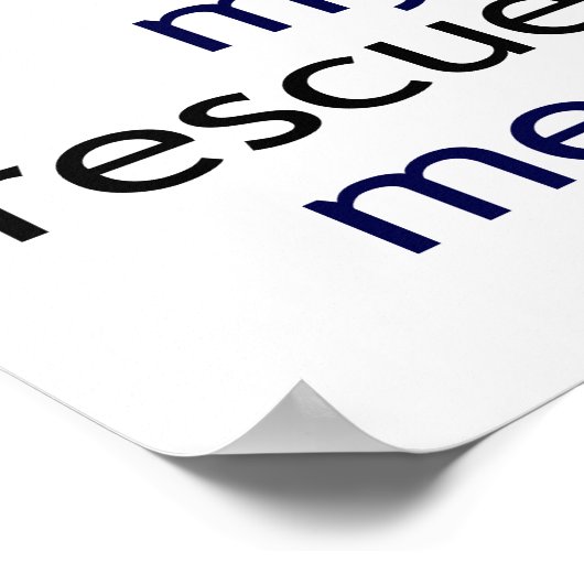 Mijn hond redde me Art Deco Poster (Hoek)