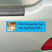 Mijn hond redde mij bumpersticker (Op auto)