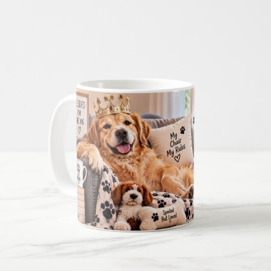 Mijn hond runt het huis mok (Voorkant links)