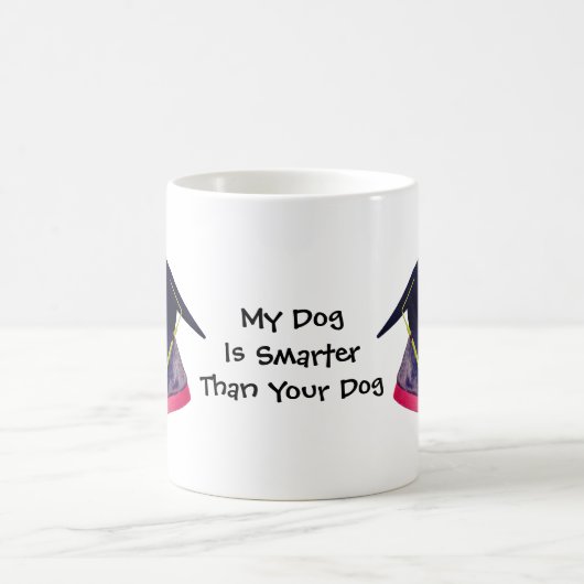 Mijn hond slimmer dan Yours Doberman Funny Koffiemok (Center)