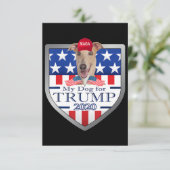 Mijn hond Trump 2020 Greyhound Wearing Glasses Kaart (Staand voorkant)