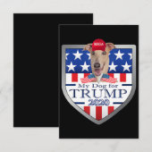 Mijn hond Trump 2020 Greyhound Wearing Glasses Kaart (Voorkant / Achterkant)